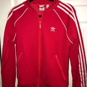 Adidas track suit authentic red size small women’s